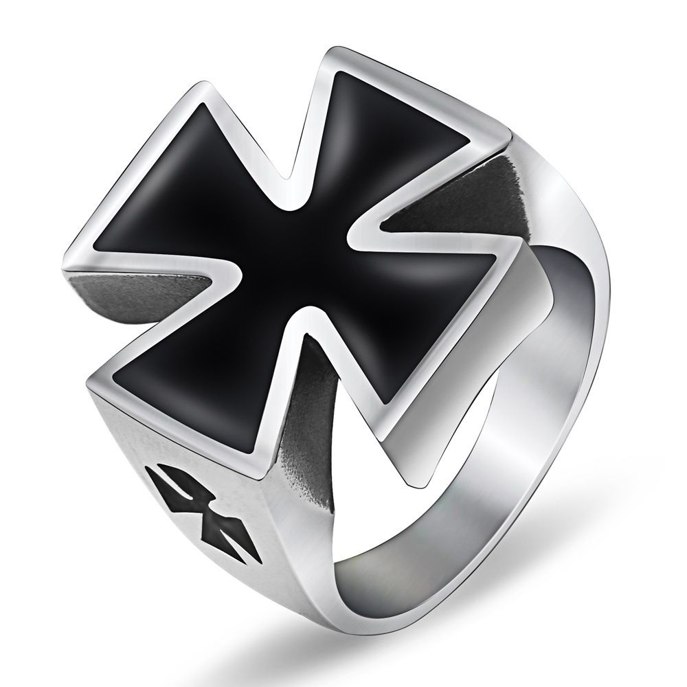 Vintage Titanium Steel Men's Ring Exaggerated Drip Ring | EaseWholesale 0 Vintage Titanium Steel Men's Ring Exaggerated Drip Ring | EaseWholesale 0