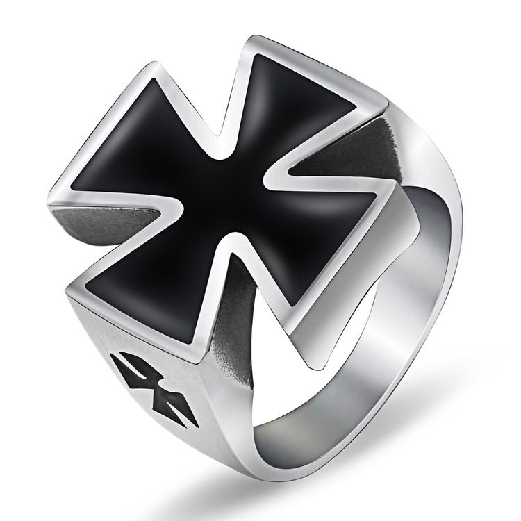 Vintage Titanium Steel Men's Ring Exaggerated Drip Ring | EaseWholesale 0 Vintage Titanium Steel Men's Ring Exaggerated Drip Ring | EaseWholesale 0