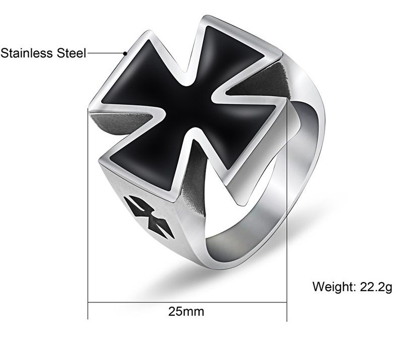 Vintage Titanium Steel Men's Ring Exaggerated Drip Ring | EaseWholesale 4 Vintage Titanium Steel Men's Ring Exaggerated Drip Ring | EaseWholesale 4