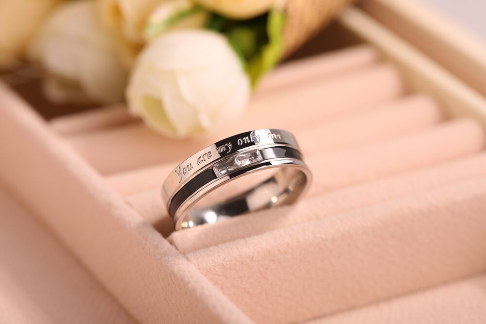 Wholesale Korean fashion temperament titanium Stainless steel couple ring with diamond personalized hipster jewelry | EaseWholesale 1 Wholesale Korean fashion temperament titanium Stainless steel couple ring with diamond personalized hipster jewelry | EaseWholesale 1