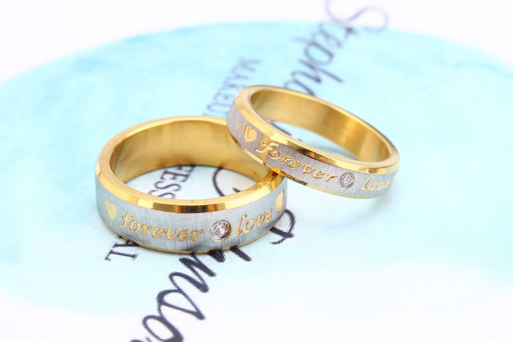 Factory Jewelry Wholesale Fashion Romantic Couple Ring Titanium Ring Stainless Steel Accessories | EaseWholesale 1 Factory Jewelry Wholesale Fashion Romantic Couple Ring Titanium Ring Stainless Steel Accessories | EaseWholesale 1