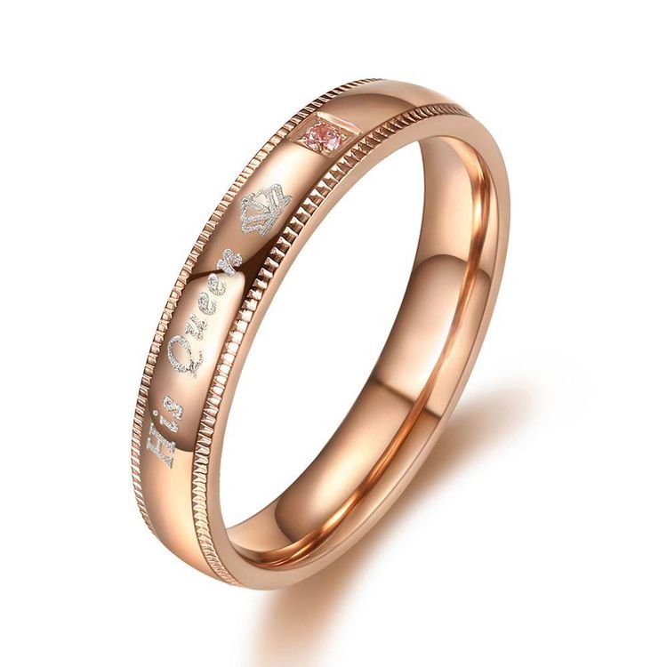 Hot Jewelry Wholesale her King his Queen Couple's Ring Personalized Titanium Steel Crown Ring | EaseWholesale 4 Hot Jewelry Wholesale her King his Queen Couple's Ring Personalized Titanium Steel Crown Ring | EaseWholesale 4