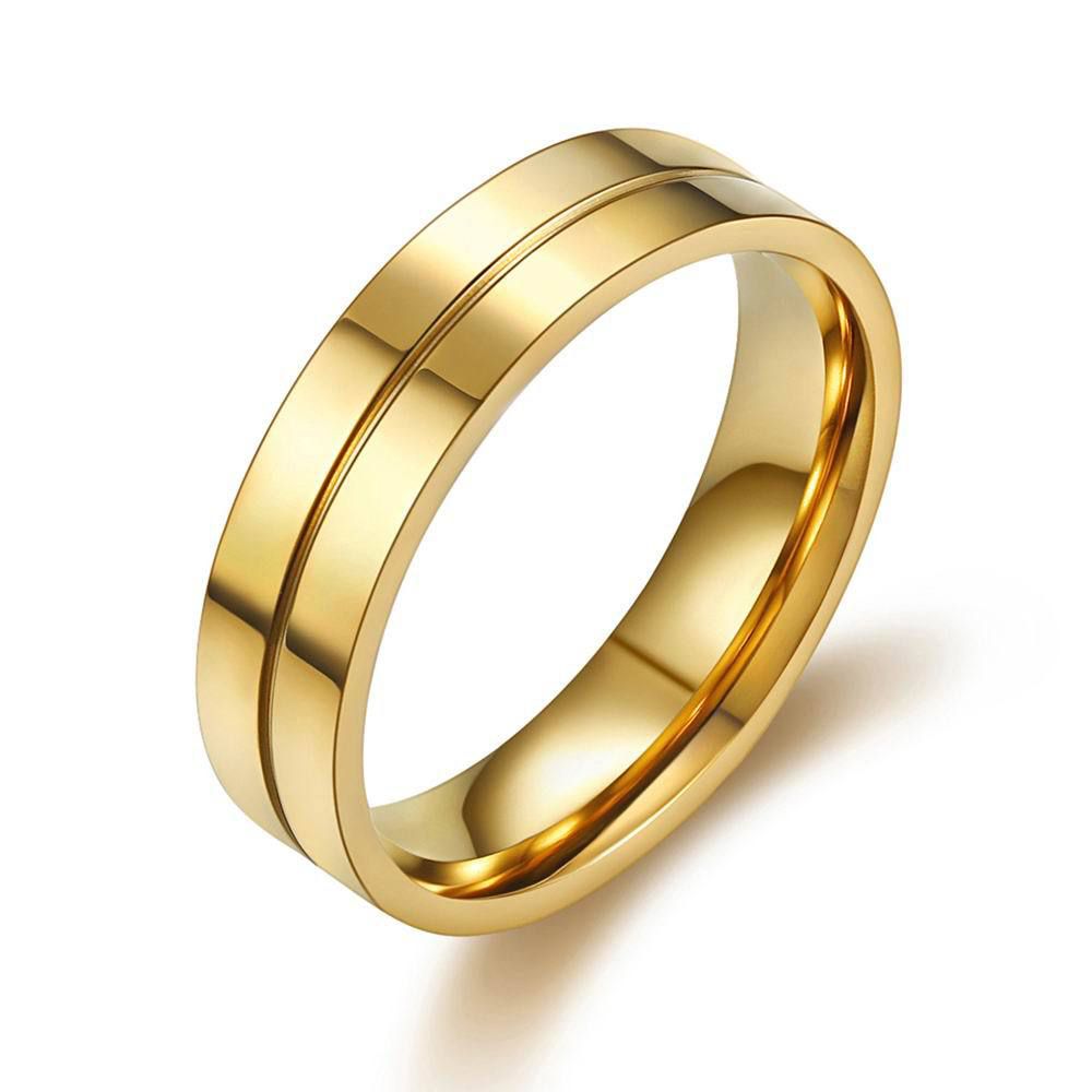 Hot new stainless steel fashion 18K men's and women's rings Couple titanium steel ring | EaseWholesale 3 Hot new stainless steel fashion 18K men's and women's rings Couple titanium steel ring | EaseWholesale 3