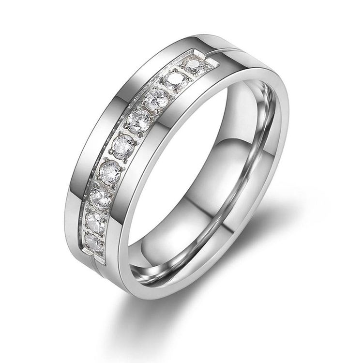 Fashion personalized new zirconia stainless steel couple ring | EaseWholesale 2 Fashion personalized new zirconia stainless steel couple ring | EaseWholesale 2