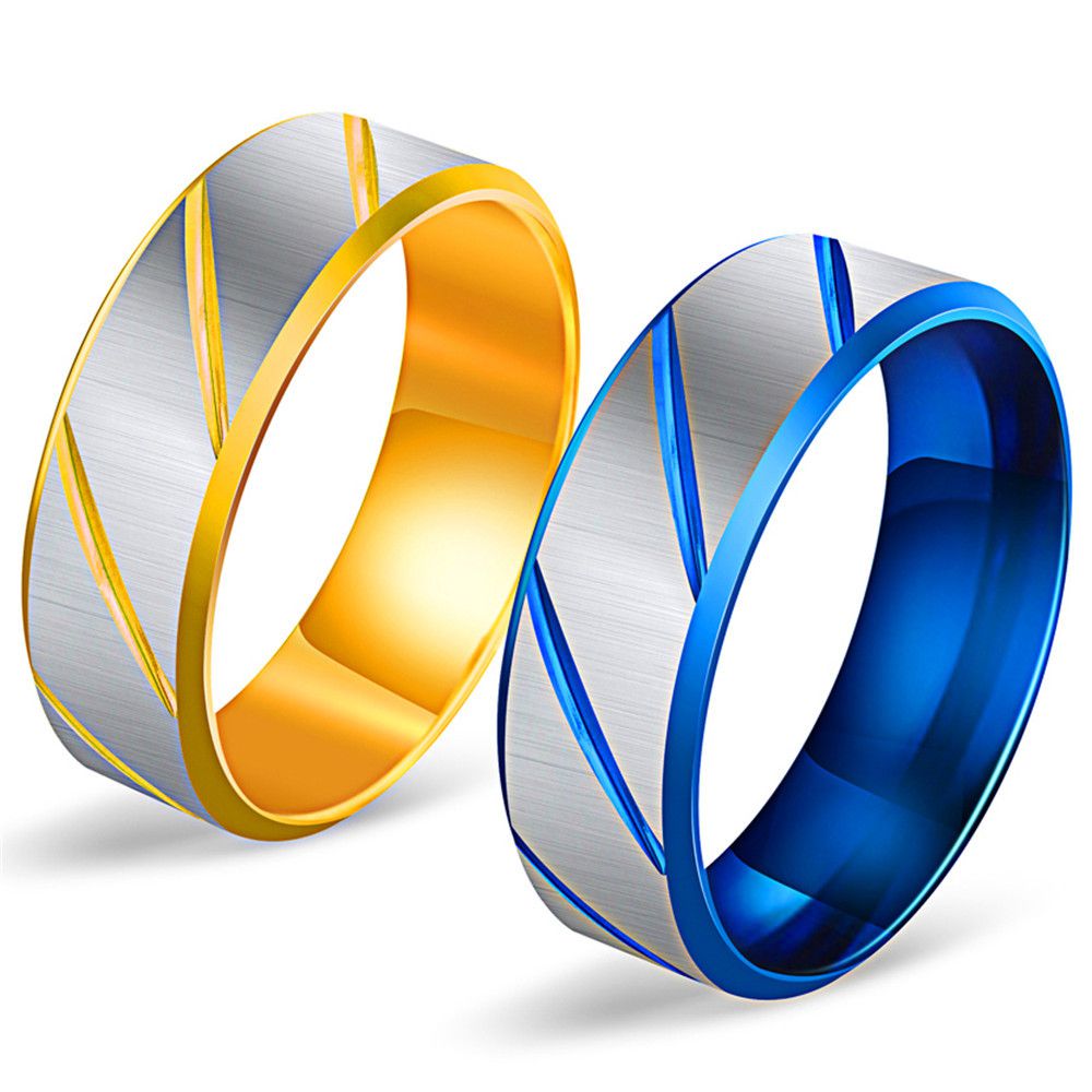 Brushed Fashion Hipster Bully Blue Titanium Steel Ring for Men and Women | EaseWholesale 0 Brushed Fashion Hipster Bully Blue Titanium Steel Ring for Men and Women | EaseWholesale 0