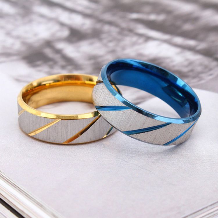 Brushed Fashion Hipster Bully Blue Titanium Steel Ring for Men and Women | EaseWholesale 1 Brushed Fashion Hipster Bully Blue Titanium Steel Ring for Men and Women | EaseWholesale 1