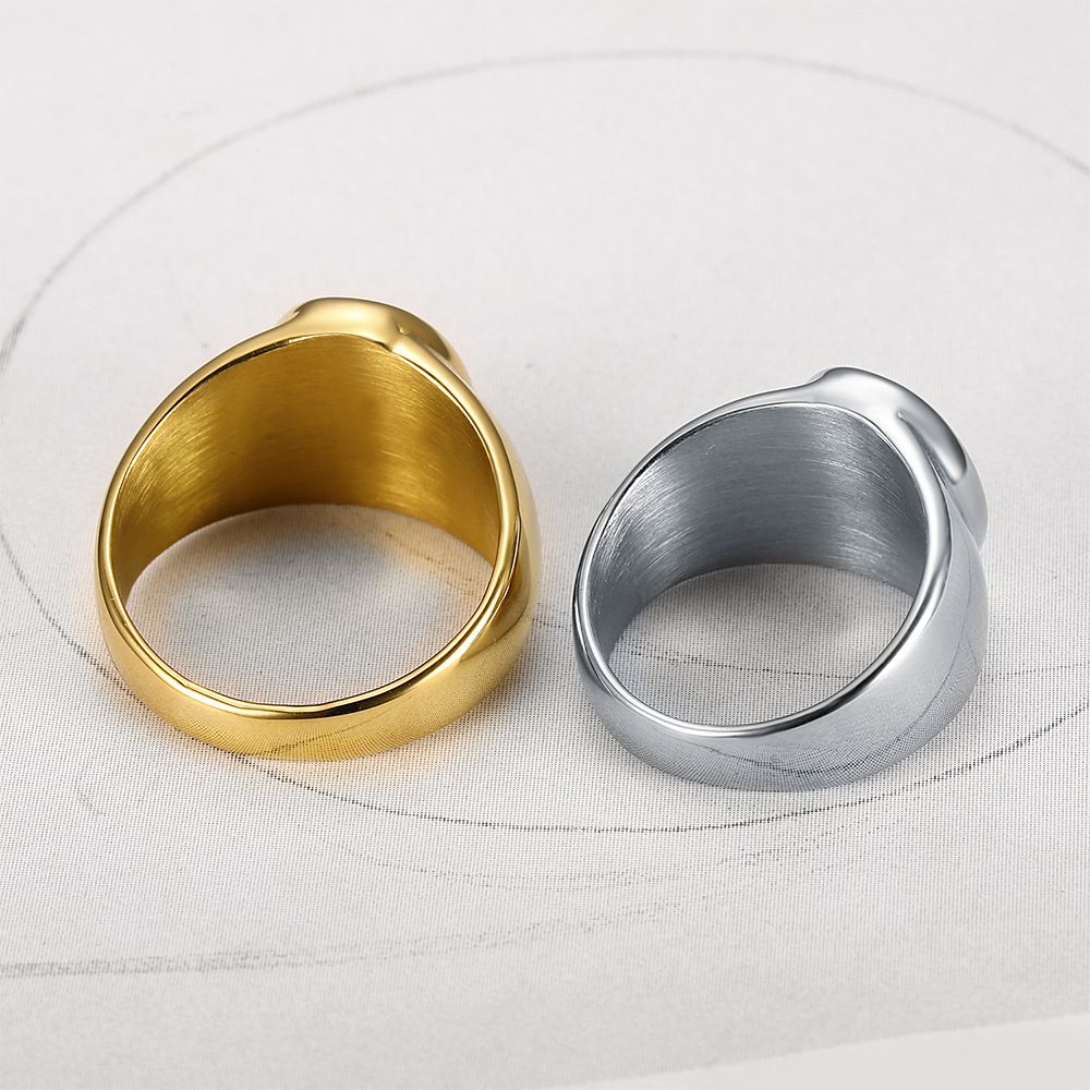 Creative Minimalist Men's Ring Vintage Street Titanium Ring Wholesale | EaseWholesale 4 Creative Minimalist Men's Ring Vintage Street Titanium Ring Wholesale | EaseWholesale 4
