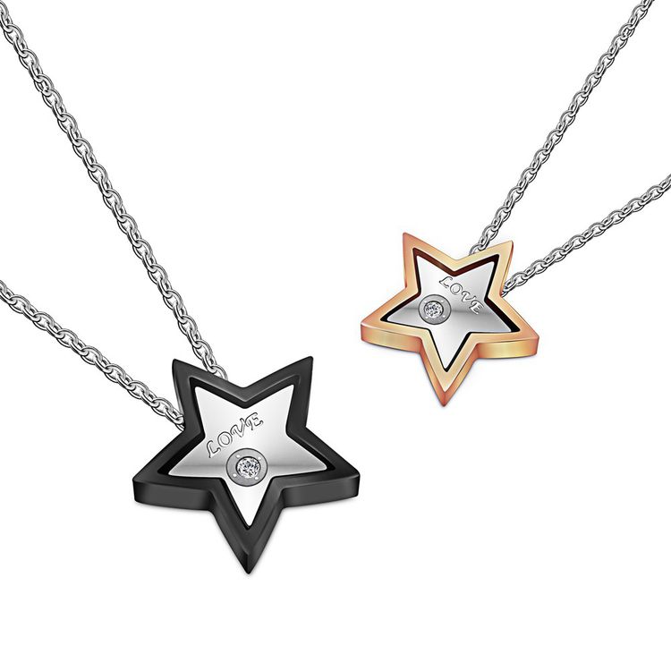 Fashion Star Pendant Fine Titanium Stainless Steel Couple Necklace | EaseWholesale