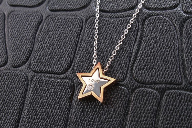 Fashion Star Pendant Fine Titanium Stainless Steel Couple Necklace | EaseWholesale 4 Fashion Star Pendant Fine Titanium Stainless Steel Couple Necklace | EaseWholesale 4