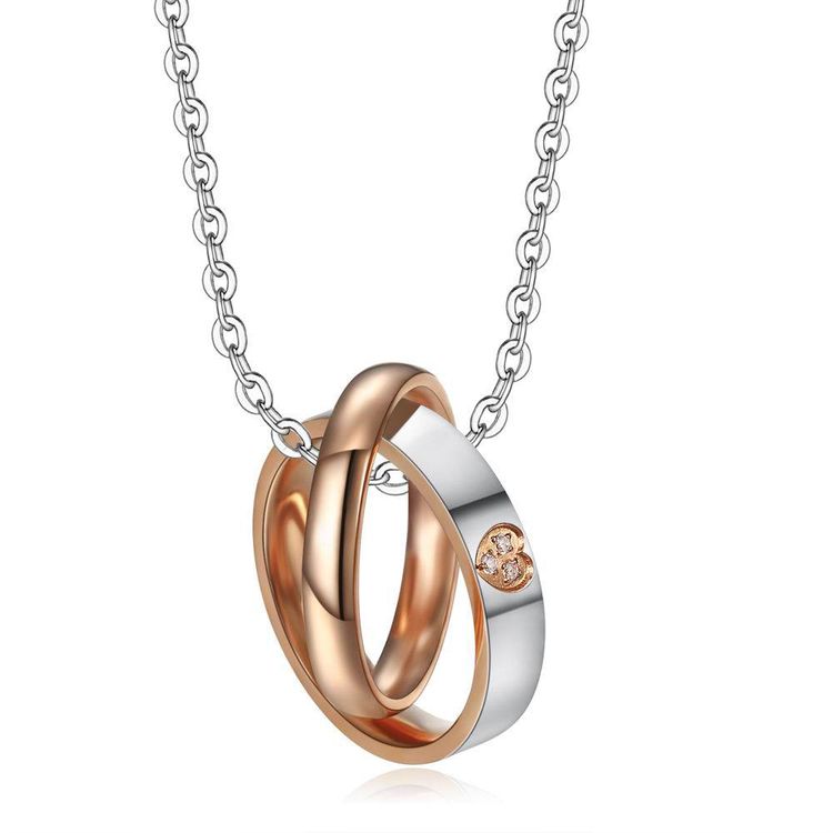 Hip Hop Cross Heart Pendant Stainless Steel Couple Necklace Wholesale | EaseWholesale 2