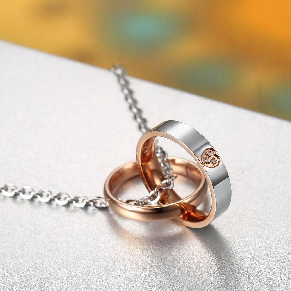 Hip Hop Cross Heart Pendant Stainless Steel Couple Necklace Wholesale | EaseWholesale 4