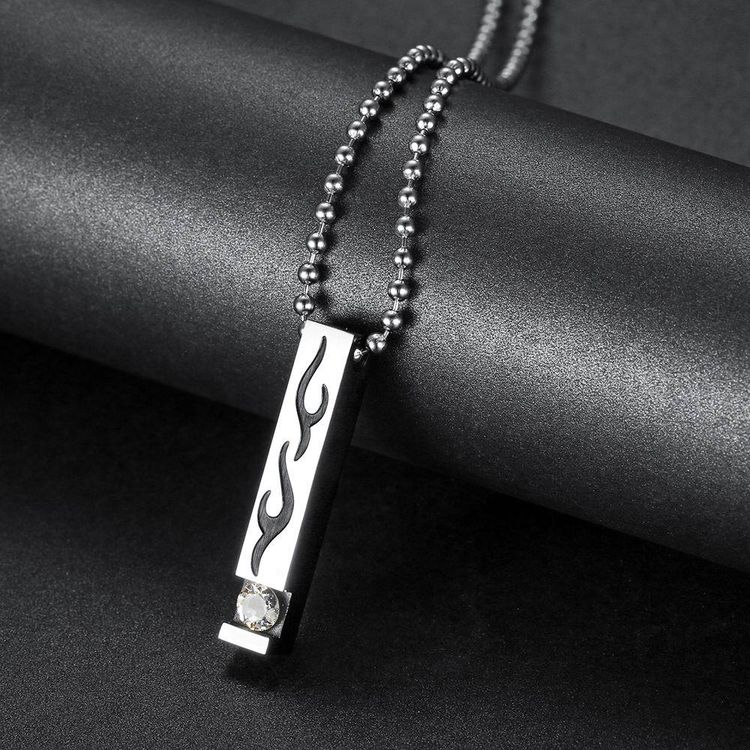 New Square Flame Pendant Wholesale Stainless Steel Couple Necklace | EaseWholesale 7 New Square Flame Pendant Wholesale Stainless Steel Couple Necklace | EaseWholesale 7