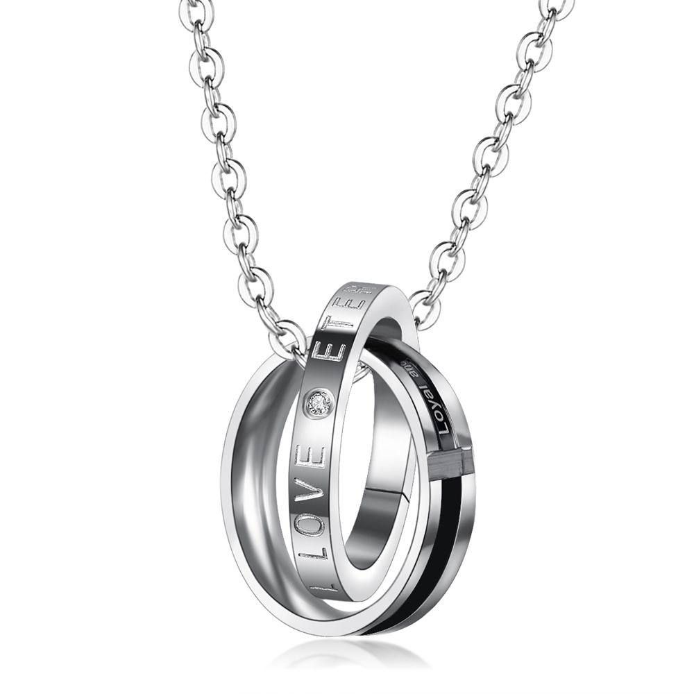 New fine cross double circle pendant titanium steel couple necklace Wholesale | EaseWholesale 3 New fine cross double circle pendant titanium steel couple necklace Wholesale | EaseWholesale 3