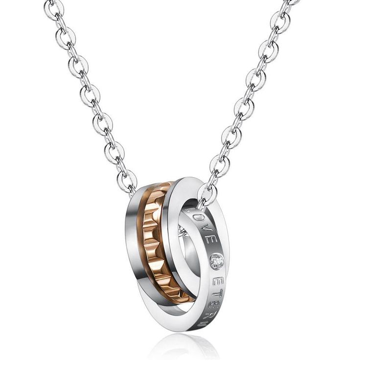 Fashion Celebrity Sawtooth Titanium Stainless Steel Couple necklace | EaseWholesale 2