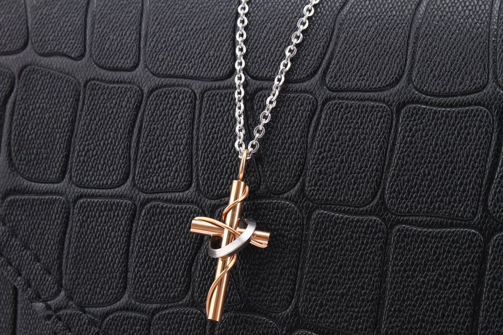 Creative Vintage Cross Pendant Stainless Steel Couple Necklace | EaseWholesale 3 Creative Vintage Cross Pendant Stainless Steel Couple Necklace | EaseWholesale 3