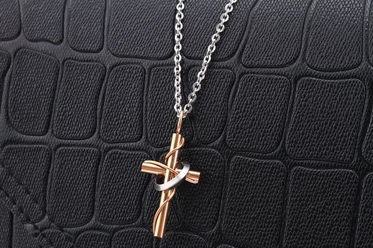 Creative Vintage Cross Pendant Stainless Steel Couple Necklace | EaseWholesale 3 Creative Vintage Cross Pendant Stainless Steel Couple Necklace | EaseWholesale 3