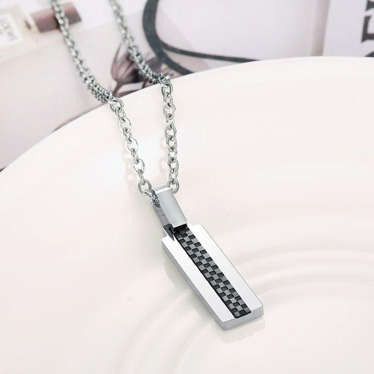 Punk Titanium Square Couple Fashion Necklace Wholesale | EaseWholesale 5 Punk Titanium Square Couple Fashion Necklace Wholesale | EaseWholesale 5