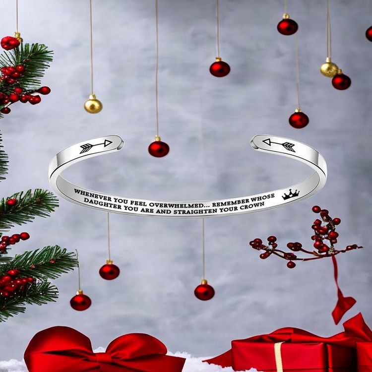 Inspirational WHOSE DAUGHTER MOTHER Titanium Stainless Steel Bracelet | EaseWholesale 5