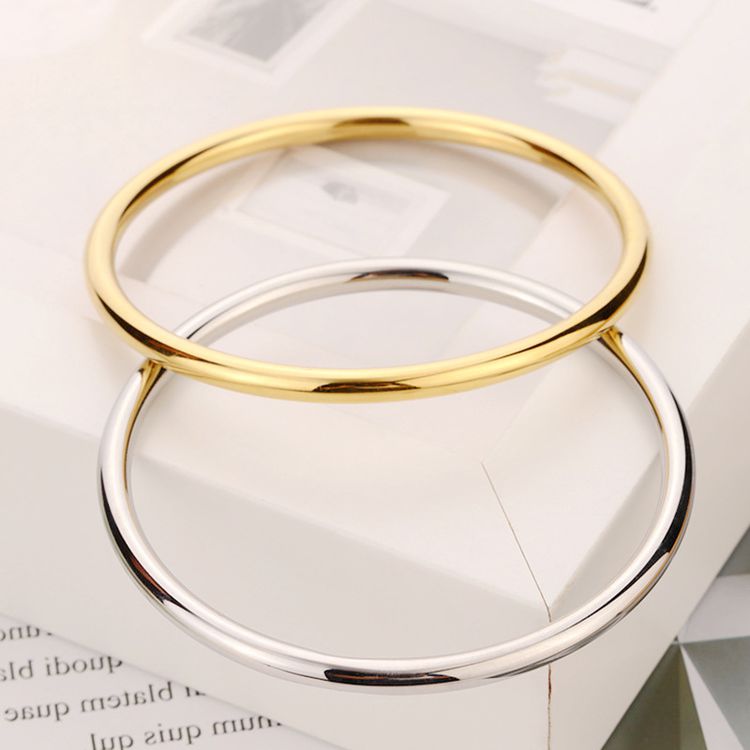 Fashion Sand Gold Plated Round Titanium Stainless Steel Bracelet | EaseWholesale