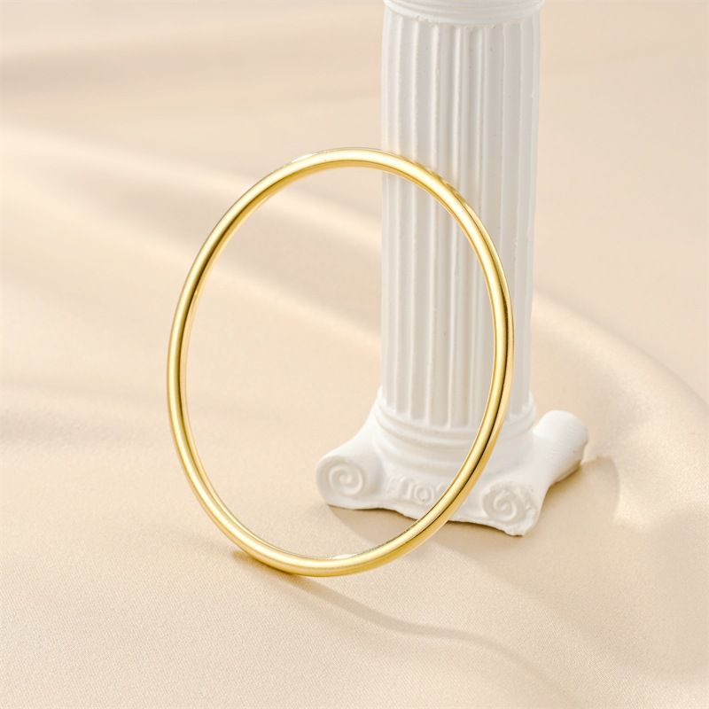 Fashion Sand Gold Plated Round Titanium Stainless Steel Bracelet | EaseWholesale 4