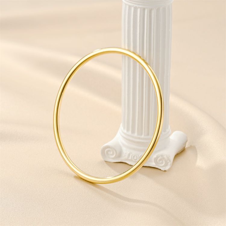 Fashion Sand Gold Plated Round Titanium Stainless Steel Bracelet | EaseWholesale 4