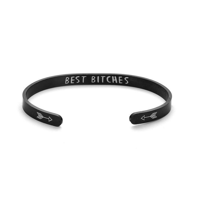 Wholesale Best Bitches Bracelet Fashion Titanium Stainless Steel Bracelet | EaseWholesale 2 Wholesale Best Bitches Bracelet Fashion Titanium Stainless Steel Bracelet | EaseWholesale 2