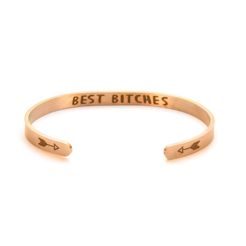 Wholesale Best Bitches Bracelet Fashion Titanium Stainless Steel Bracelet | EaseWholesale 3 Wholesale Best Bitches Bracelet Fashion Titanium Stainless Steel Bracelet | EaseWholesale 3