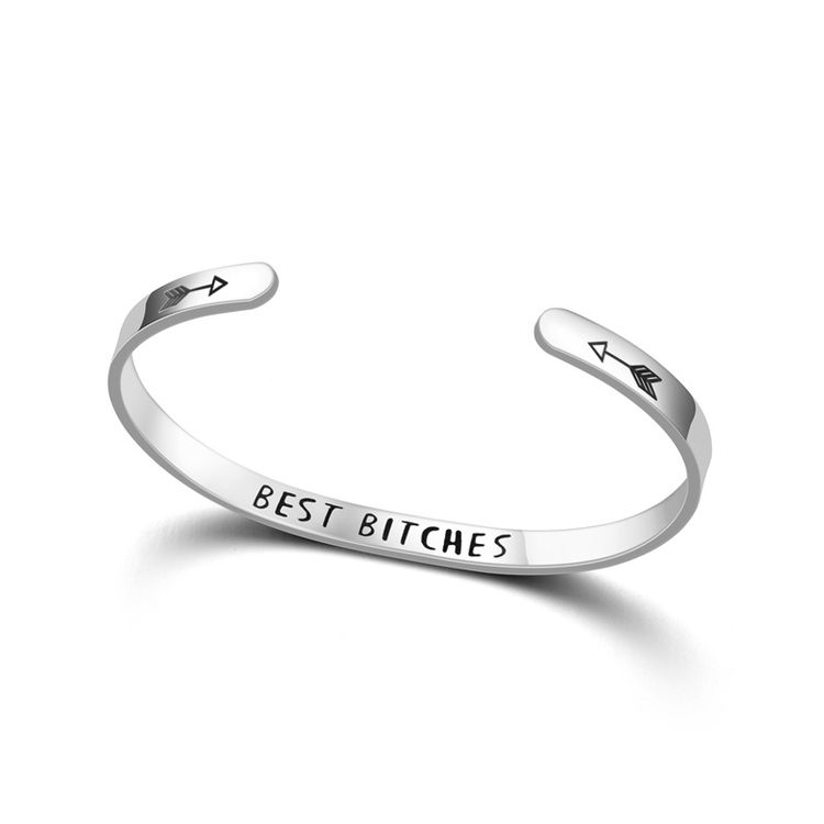 Wholesale Best Bitches Bracelet Fashion Titanium Stainless Steel Bracelet | EaseWholesale 5 Wholesale Best Bitches Bracelet Fashion Titanium Stainless Steel Bracelet | EaseWholesale 5