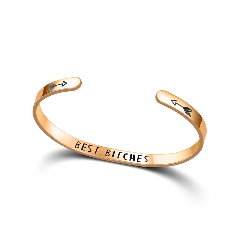 Wholesale Best Bitches Bracelet Fashion Titanium Stainless Steel Bracelet | EaseWholesale 6 Wholesale Best Bitches Bracelet Fashion Titanium Stainless Steel Bracelet | EaseWholesale 6