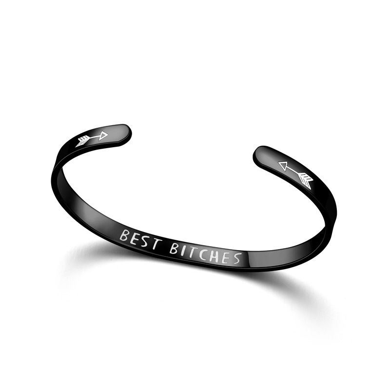 Wholesale Best Bitches Bracelet Fashion Titanium Stainless Steel Bracelet | EaseWholesale 7 Wholesale Best Bitches Bracelet Fashion Titanium Stainless Steel Bracelet | EaseWholesale 7