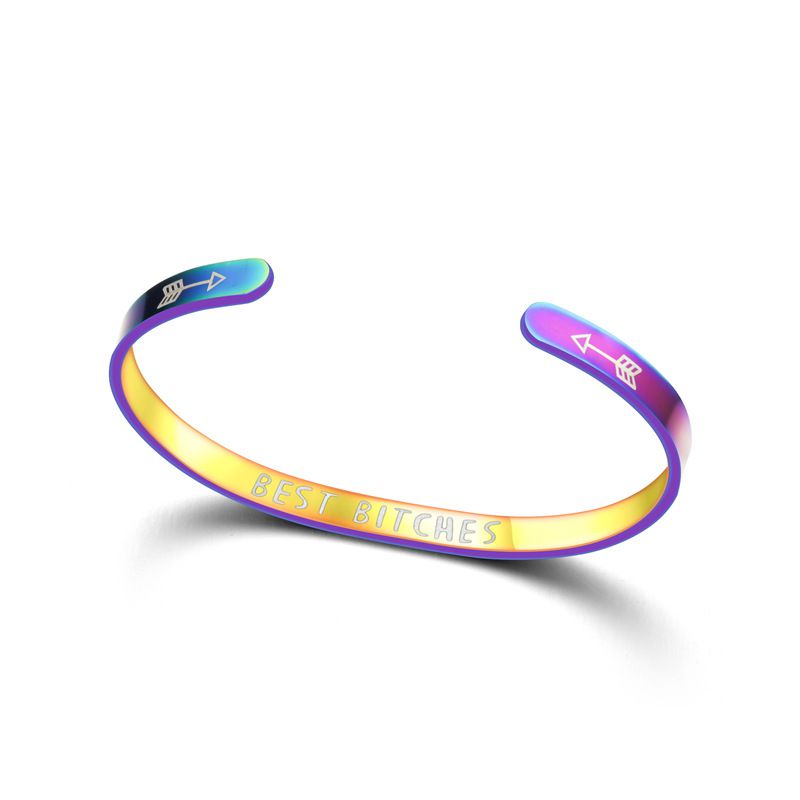 Wholesale Best Bitches Bracelet Fashion Titanium Stainless Steel Bracelet | EaseWholesale 8 Wholesale Best Bitches Bracelet Fashion Titanium Stainless Steel Bracelet | EaseWholesale 8