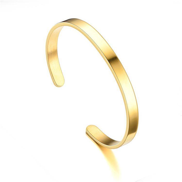Stainless Steel C-Shape 8mm Adjustable Bracelet Wholesale | EaseWholesale