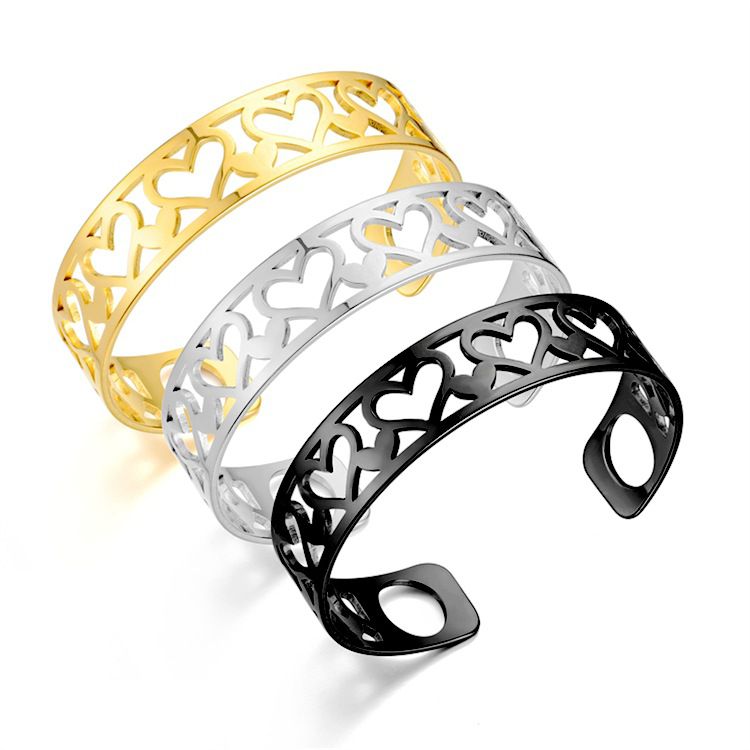 Heart Skeleton Adjustable Stainless Steel Bracelet Wholesale | EaseWholesale 0 Heart Skeleton Adjustable Stainless Steel Bracelet Wholesale | EaseWholesale 0