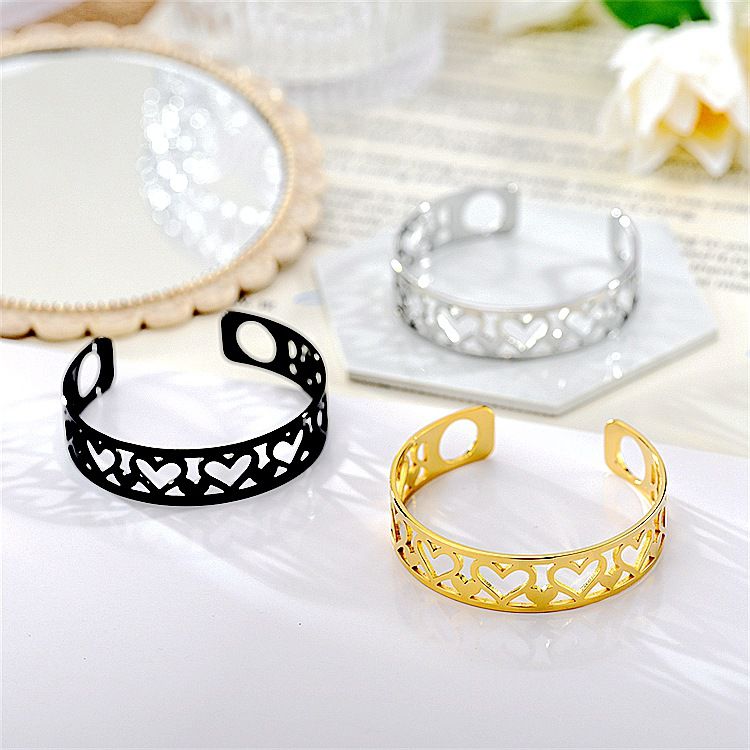 Heart Skeleton Adjustable Stainless Steel Bracelet Wholesale | EaseWholesale 1 Heart Skeleton Adjustable Stainless Steel Bracelet Wholesale | EaseWholesale 1