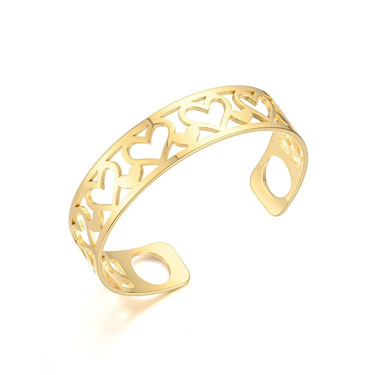 Heart Skeleton Adjustable Stainless Steel Bracelet Wholesale | EaseWholesale 2 Heart Skeleton Adjustable Stainless Steel Bracelet Wholesale | EaseWholesale 2