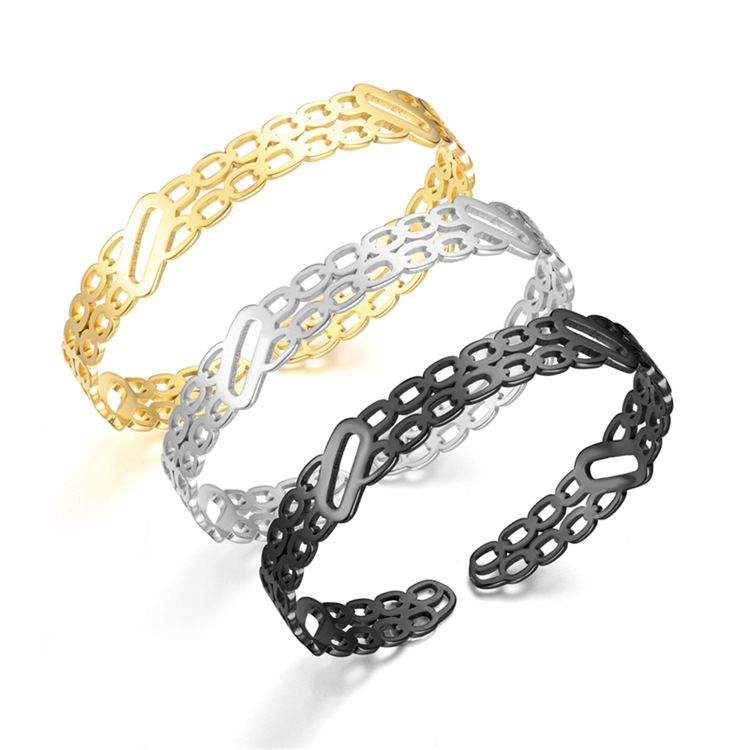 Chain Openworked Adjustable Titanium Steel Bracelet | EaseWholesale