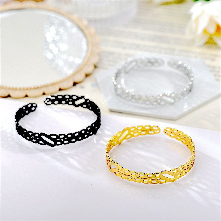 Chain Openworked Adjustable Titanium Steel Bracelet | EaseWholesale