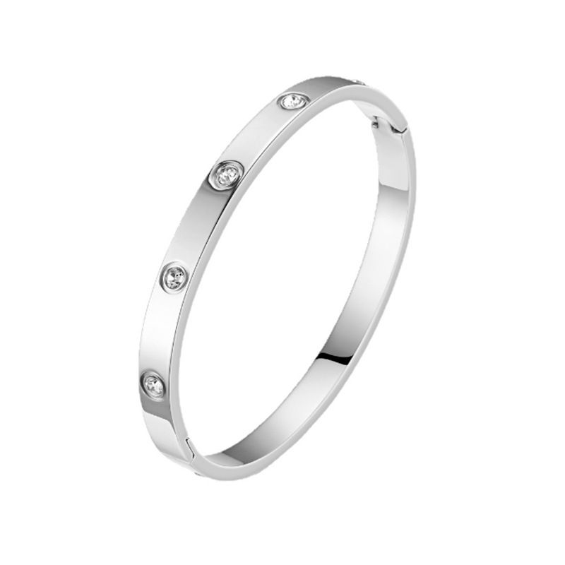 Wholesale Starry Star Zirconia Titanium Steel Bracelet | EaseWholesale 2 Wholesale Starry Star Zirconia Titanium Steel Bracelet | EaseWholesale 2