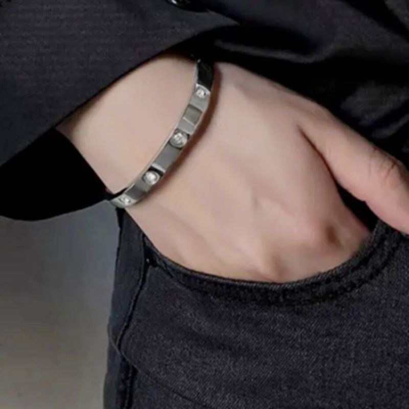 Wholesale Starry Star Zirconia Titanium Steel Bracelet | EaseWholesale 6 Wholesale Starry Star Zirconia Titanium Steel Bracelet | EaseWholesale 6