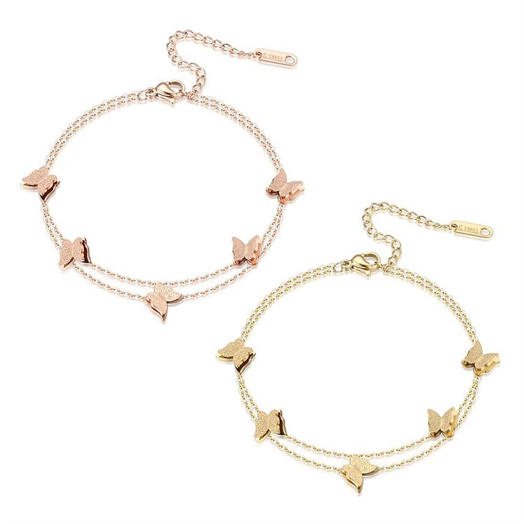 Fashion Wholesale 316L Titanium Steel Butterfly Bracelet | EaseWholesale