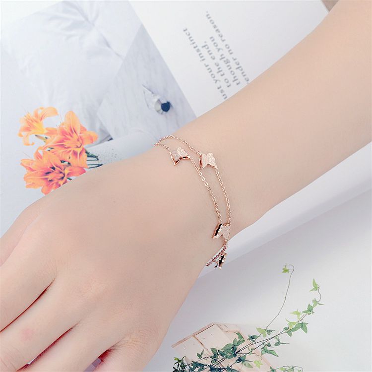 Fashion Wholesale 316L Titanium Steel Butterfly Bracelet | EaseWholesale 4 Fashion Wholesale 316L Titanium Steel Butterfly Bracelet | EaseWholesale 4