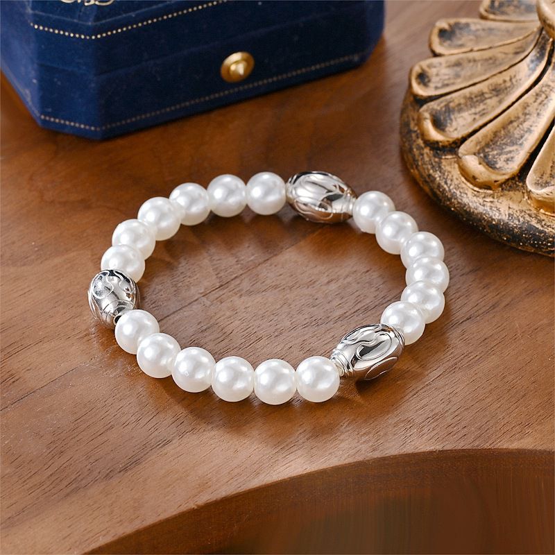 Fashion PEC pearl elastic threading Wholesale beads Bracelet | EaseWholesale 2 Fashion PEC pearl elastic threading Wholesale beads Bracelet | EaseWholesale 2
